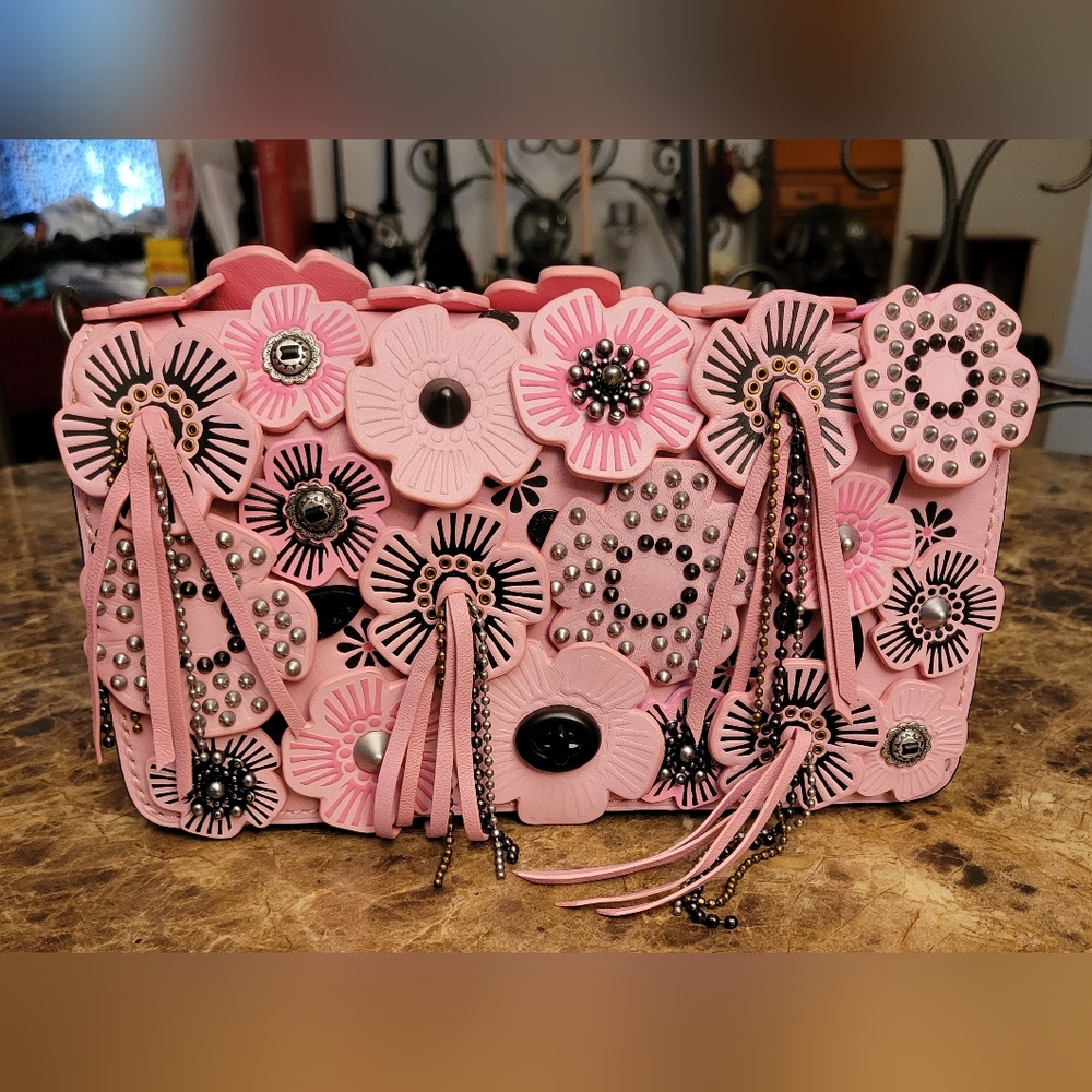 Coach TeaRose Dinky shoulder bag.